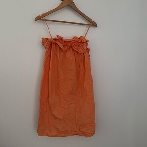 H&M cotton ruffle top dress